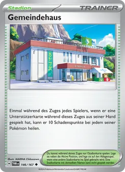 Karte Gemeindehaus aus Maskerade im Zwielicht, Nummer 146/167