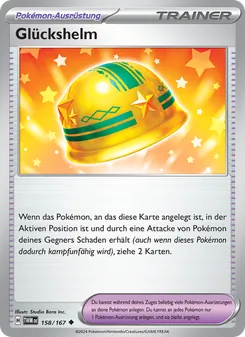Karte Glückshelm aus Maskerade im Zwielicht, Nummer 158/167