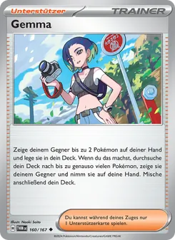 Karte Gemma aus Maskerade im Zwielicht, Nummer 160/167