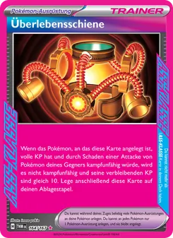 Karte Überlebensschiene aus Maskerade im Zwielicht, Nummer 164/167