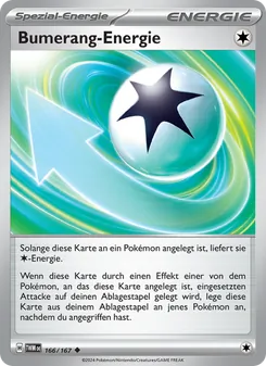 Karte Bumerang-Energie aus Maskerade im Zwielicht, Nummer 166/167