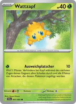 Karte Wattzapf aus Nebel der Sagen, Nummer 001/64