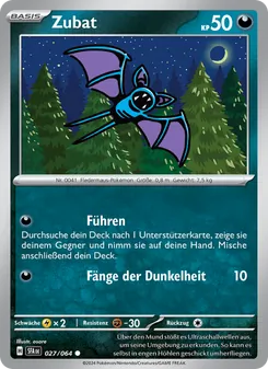 Karte Zubat aus Nebel der Sagen, Nummer 027/64