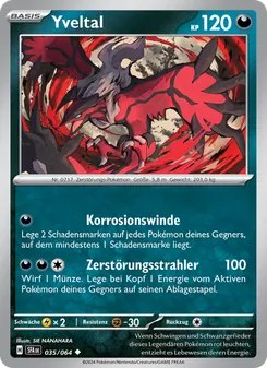 Karte Yveltal aus Nebel der Sagen, Nummer 035/64
