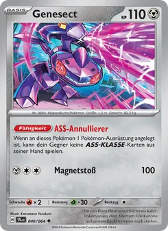 Karte Genesect aus Nebel der Sagen, Nummer 040/64