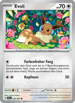Karte Evoli aus Nebel der Sagen, Nummer 050/64
