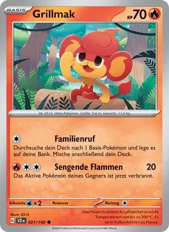 Karte Grillmak aus Stellarkrone, Nummer 021/142