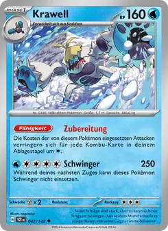 Karte Krawell aus Stellarkrone, Nummer 042/142