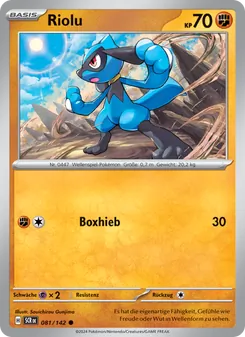 Karte Riolu aus Stellarkrone, Nummer 081/142