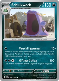Karte Schlukwech aus Stellarkrone, Nummer 092/142