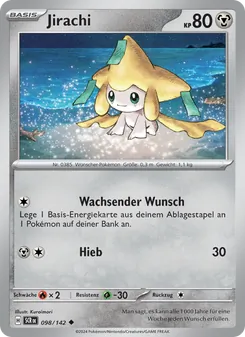 Karte Jirachi aus Stellarkrone, Nummer 098/142