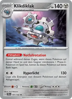 Karte Klikdiklak aus Stellarkrone, Nummer 101/142