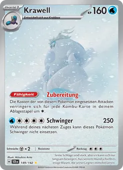 Karte Krawell aus Stellarkrone, Nummer 149/142