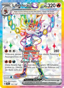 Karte Liberlo-ex aus Stellarkrone, Nummer 157/142
