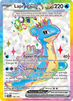 Karte Lapras-ex aus Stellarkrone, Nummer 158/142