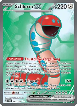 Karte Schlurm-ex aus Stellarkrone, Nummer 162/142