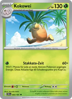 Karte Kokowei aus Stürmische Funken, Nummer 003/191