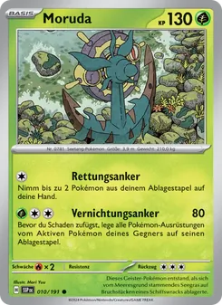 Karte Moruda aus Stürmische Funken, Nummer 010/191