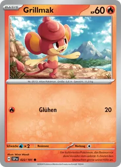 Karte Grillmak aus Stürmische Funken, Nummer 022/191