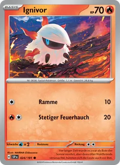 Karte Ignivor aus Stürmische Funken, Nummer 024/191