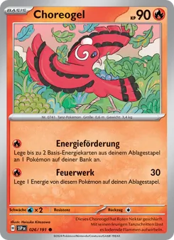 Karte Choreogel aus Stürmische Funken, Nummer 026/191