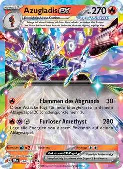 Karte Azugladis-ex aus Stürmische Funken, Nummer 036/191