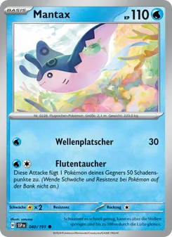 Karte Mantax aus Stürmische Funken, Nummer 040/191