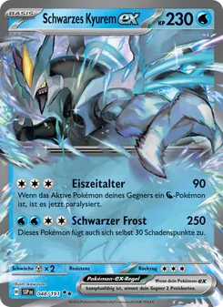 Karte Schwarzes Kyurem-ex aus Stürmische Funken, Nummer 048/191