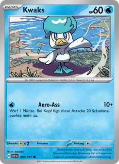 Karte Kwaks aus Stürmische Funken, Nummer 050/191
