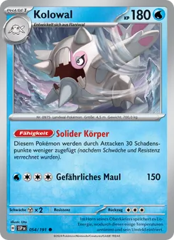 Karte Kolowal aus Stürmische Funken, Nummer 054/191