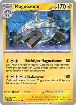 Karte Magnezone aus Stürmische Funken, Nummer 060/191