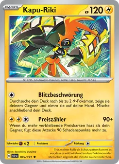 Karte Kapu-Riki aus Stürmische Funken, Nummer 065/191