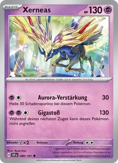 Karte Xerneas aus Stürmische Funken, Nummer 088/191