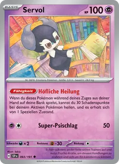 Karte Servol aus Stürmische Funken, Nummer 093/191