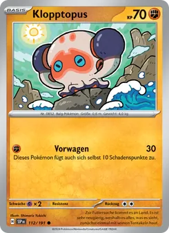 Karte Klopptopus aus Stürmische Funken, Nummer 112/191