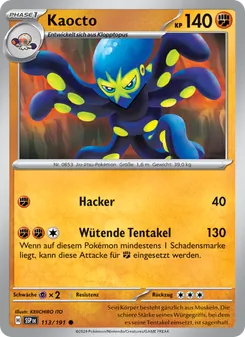 Karte Kaocto aus Stürmische Funken, Nummer 113/191