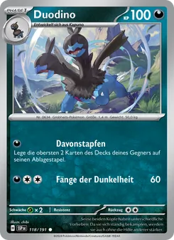 Karte Duodino aus Stürmische Funken, Nummer 118/191