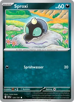 Karte Sproxi aus Stürmische Funken, Nummer 120/191