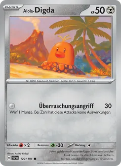 Karte Alola-Digda aus Stürmische Funken, Nummer 122/191