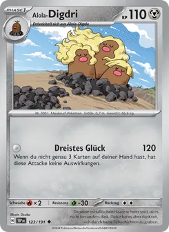 Karte Alola-Digdri aus Stürmische Funken, Nummer 123/191