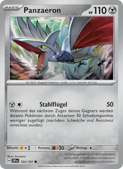 Karte Panzaeron aus Stürmische Funken, Nummer 124/191