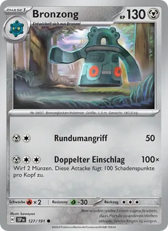 Karte Bronzong aus Stürmische Funken, Nummer 127/191
