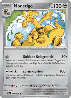 Karte Monetigo aus Stürmische Funken, Nummer 131/191