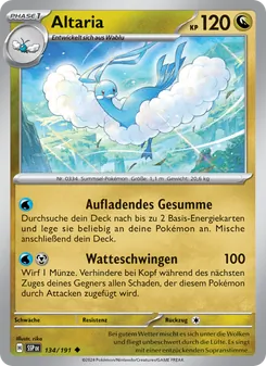 Karte Altaria aus Stürmische Funken, Nummer 134/191