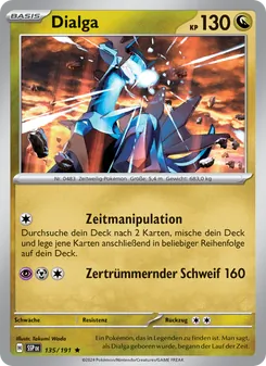 Karte Dialga aus Stürmische Funken, Nummer 135/191