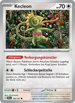Karte Kecleon aus Stürmische Funken, Nummer 150/191