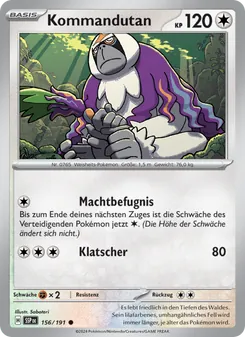 Karte Kommandutan aus Stürmische Funken, Nummer 156/191