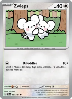 Karte Zwieps aus Stürmische Funken, Nummer 157/191