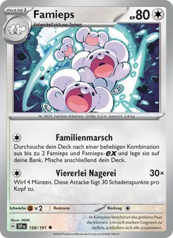Karte Famieps aus Stürmische Funken, Nummer 158/191