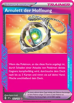 Karte Amulett der Hoffnung aus Stürmische Funken, Nummer 162/191